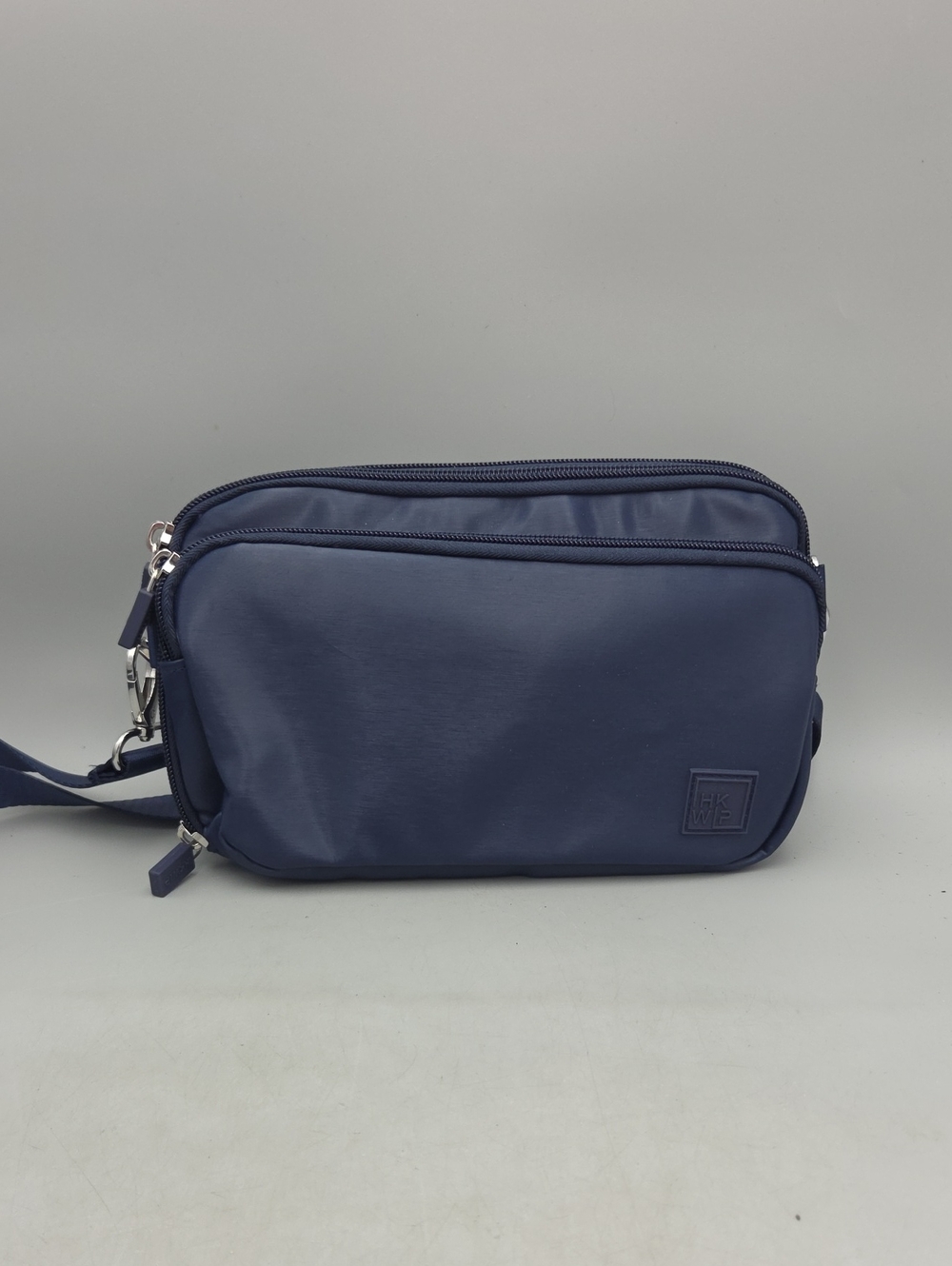 IHKWIP navy crossbody bag  textured nylon finish